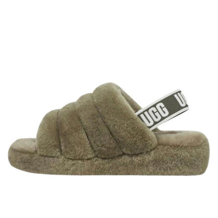 Tenisky a topánky UGG Fluff Yeah Slide "Burnt Olive" Zelené | UG111D01Z-N11, 0