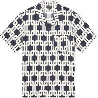 Košeľa A.P.C. Lloyd Short Sleeve Shirt Navy | VIAKJ-H12495-IAK, 1