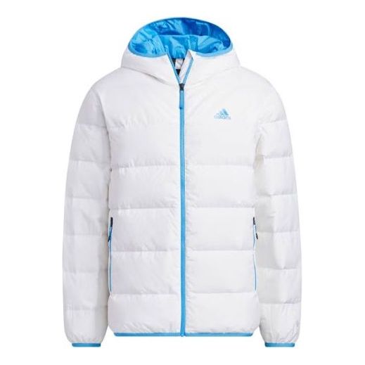 Prešívaná bunda adidas Originals Adidas Hooded Puffer Jacket Biela | HZ2595, 0
