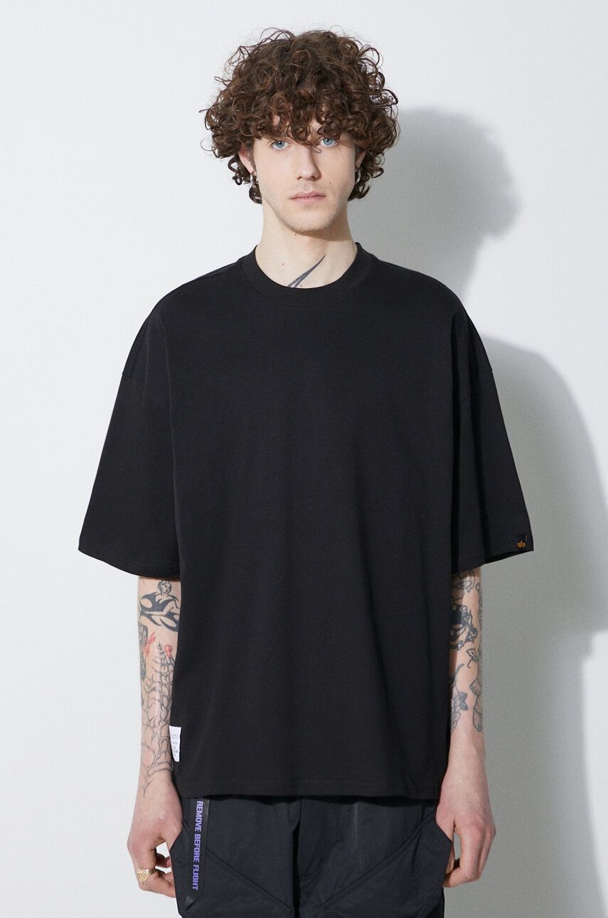 Tričko Alpha Industries Logo BP T-Shirt Čierna | 146507, 0