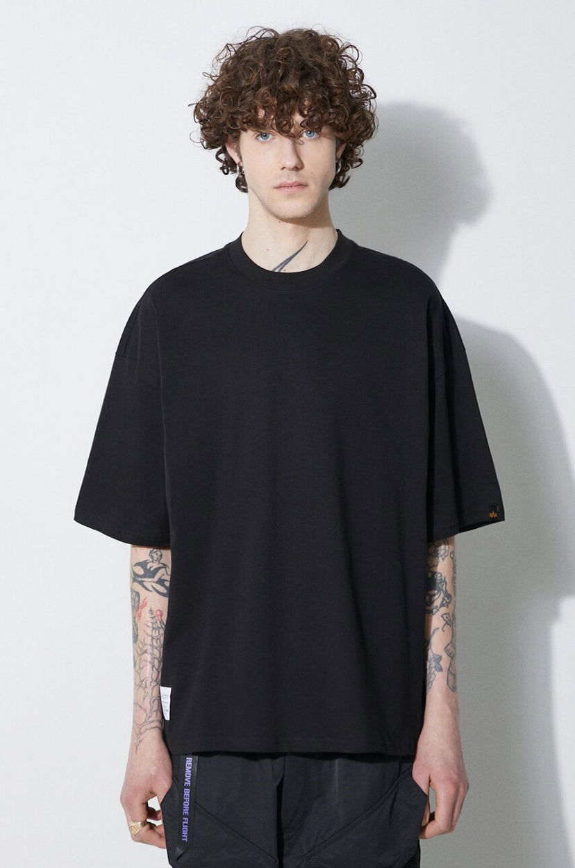 Tričko Alpha Industries Logo BP T-Shirt Čierna | 146507