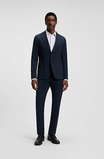 Košeľa BOSS Men's Slim Fit Performance-Stretch Shirt Biela | 50545310, 1