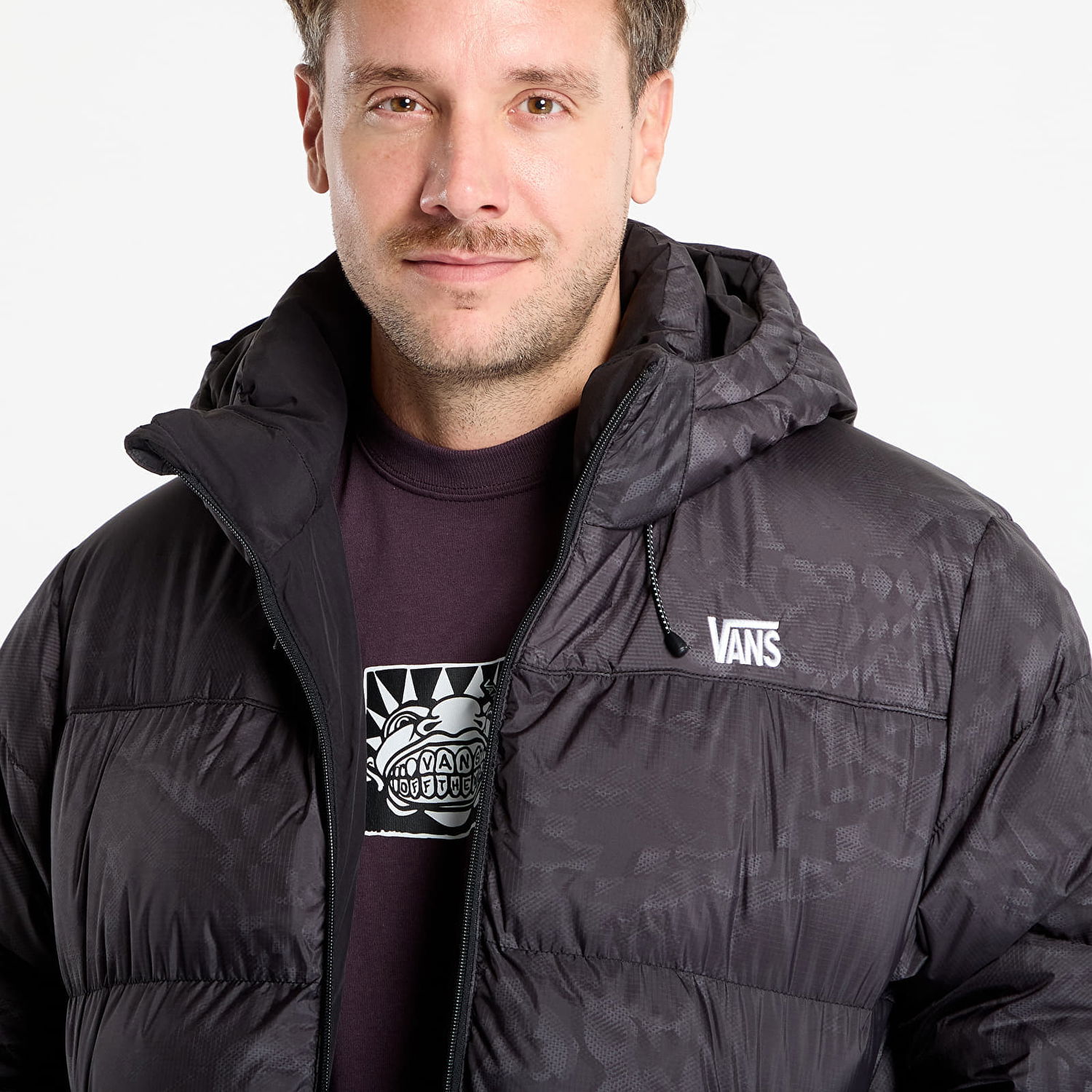 Prešívaná bunda Vans MTE Bridgewood Reversible Puffer Jacket Čierna | VN000PJ7BLK1, 1