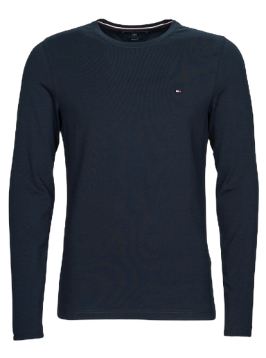 Tričko Tommy Hilfiger STRETCH SLIM FIT TEE Čierna | MW0MW10804-DW5=BDS