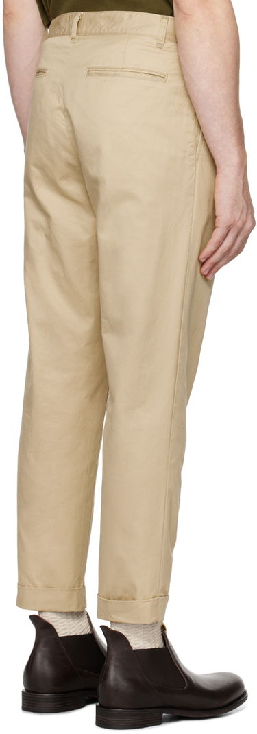 Nohavice BEAMS Beams Plus 1 Pleat Trousers Béžová | 3823-0111-874, 2