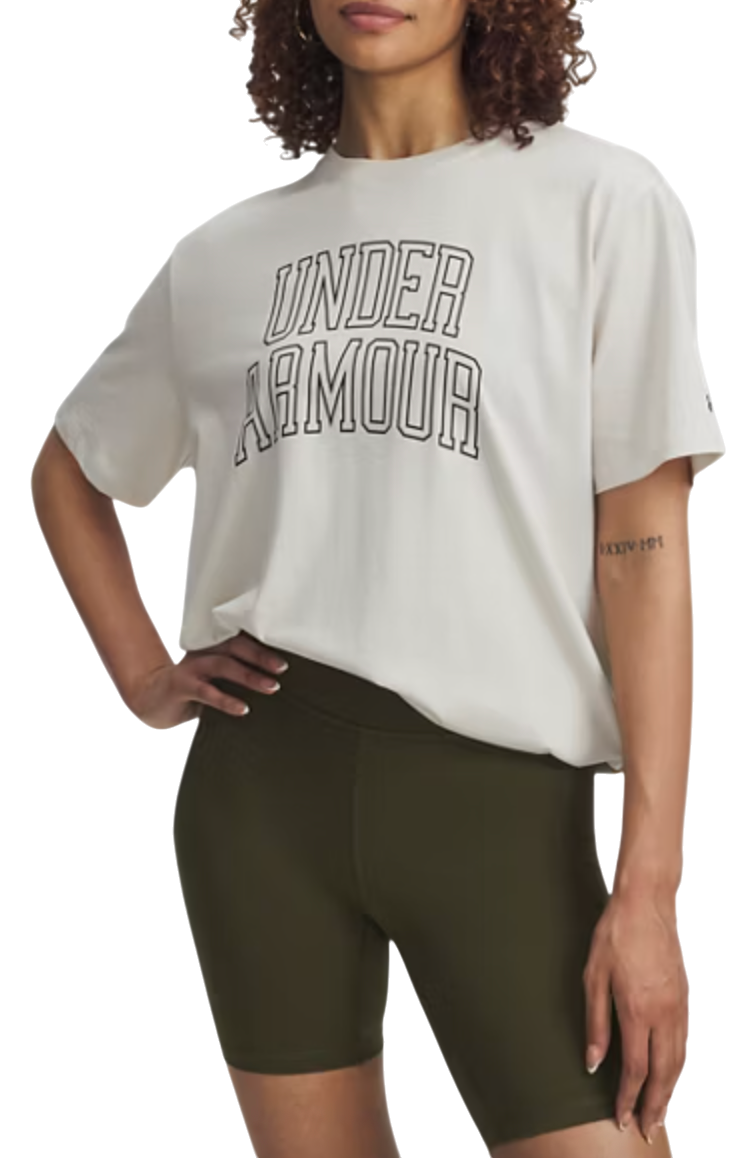 Tričko Under Armour Under Armour Rival OS Campus T-Shirt Biela | 6007883-110