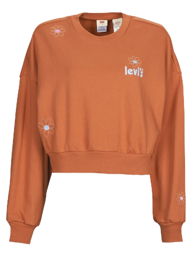 Mikina Levi's GRAPHIC CROP PRISM CREW Sweatshirt Oranžová | A2729-0003