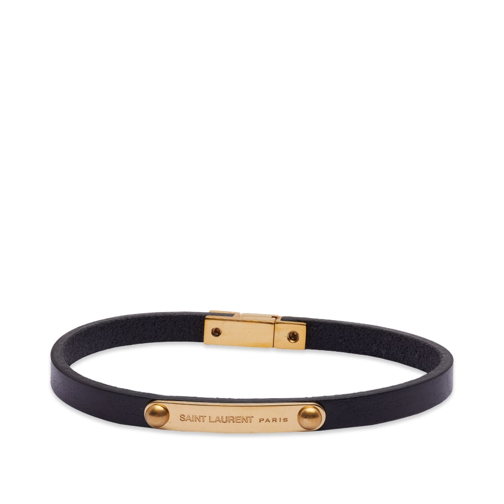 Náramok Saint Laurent Logo Tag Bracelet Čierna | 7088500IH1J-1000, 0