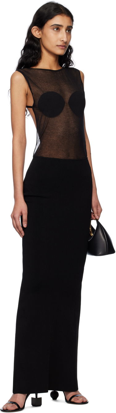 Šaty Jacquemus Jacquemus La Croisière 'The Platano' Maxi Dress Čierna | 25E251KN592-2434, 3