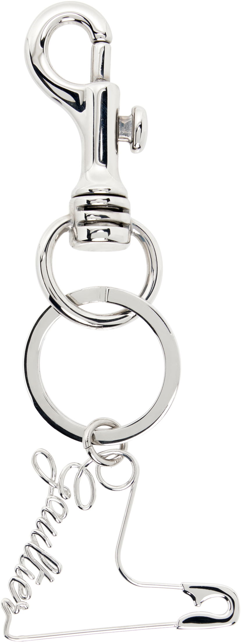 Kľúčenka Jean Paul Gaultier Jean Paul Gaultier 'The Heart Safety Pin' Keychain Metalická | 25/04-W-JW038-X053-91