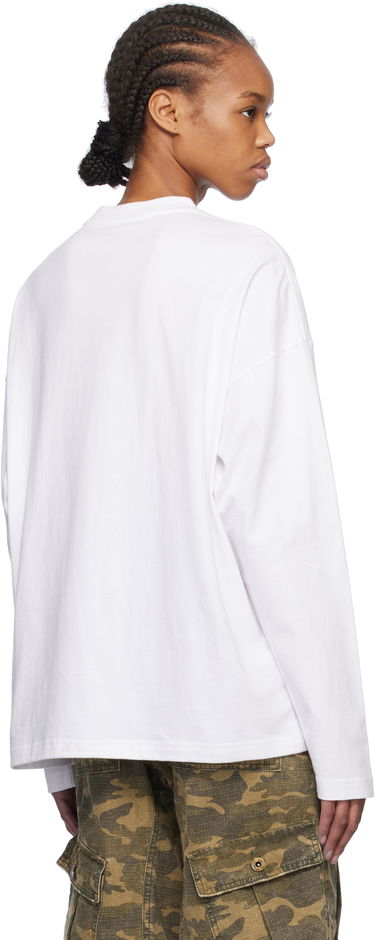 Tričko We11done We11done Sparkle Logo Long Sleeve T-Shirt Biela | WD-TT0-25-742-U-WH, 2