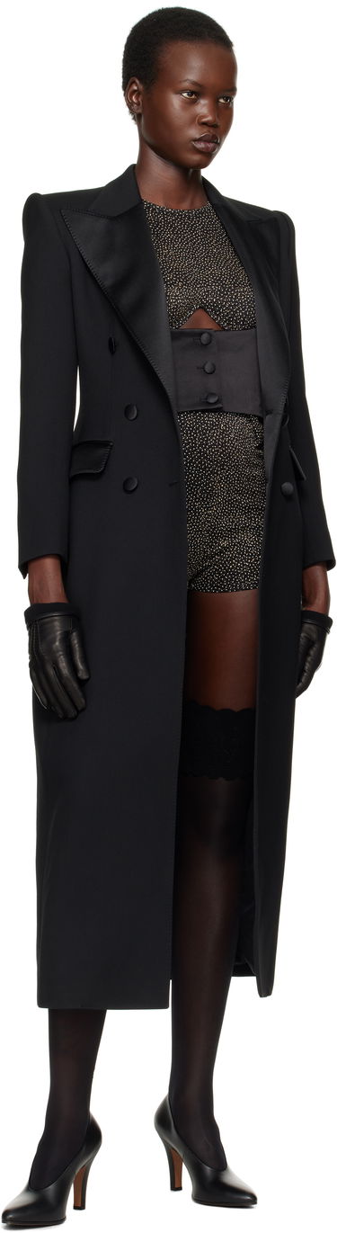 Trenčkot Dolce & Gabbana Dolce&Gabbana Double-Breasted Tuxedo Coat Čierna | F0W2FT FU272, 3
