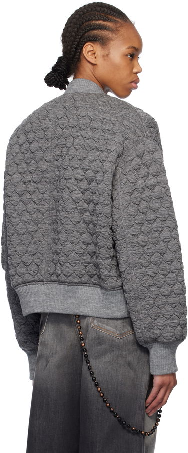 Bomber bunda We11done We11done Quilted Bomber Jacket Šedá | WD-JP0-25-070-W-MG, 2