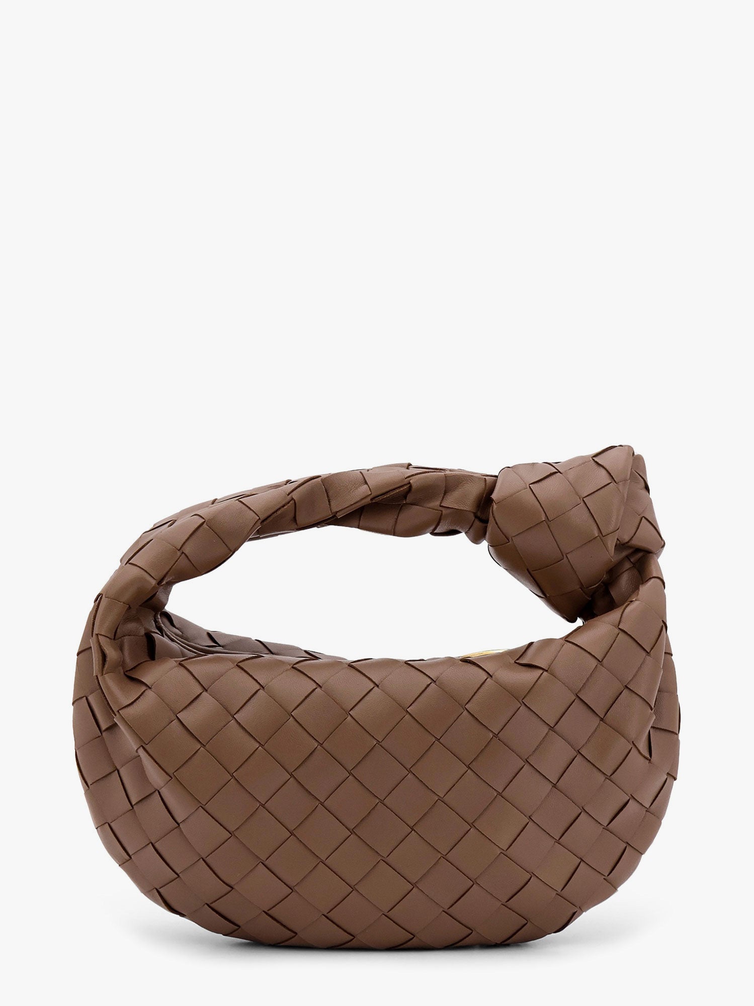 Kabelka Bottega Veneta Jodie Mini Knotted Intrecciato Leather Bag - Bottega Veneta Hnedá | 651876VCPP52355, 1