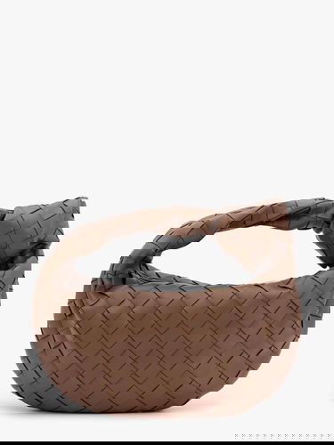 Kabelka Bottega Veneta Jodie Mini Knotted Intrecciato Leather Bag - Bottega Veneta Hnedá | 651876VCPP52355, 1