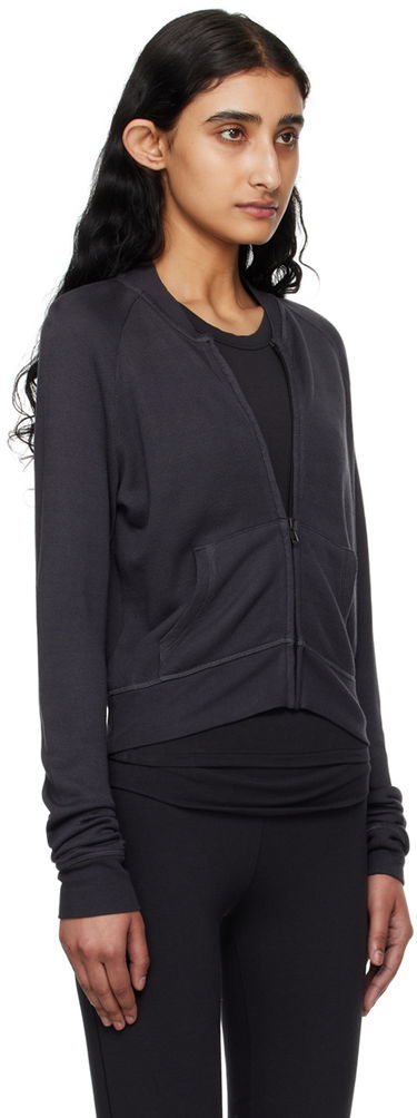 Bomber bunda SKIMS Shrunken Zip Up Sweatshirt Šedá | TP-ZUP-5538W, 1
