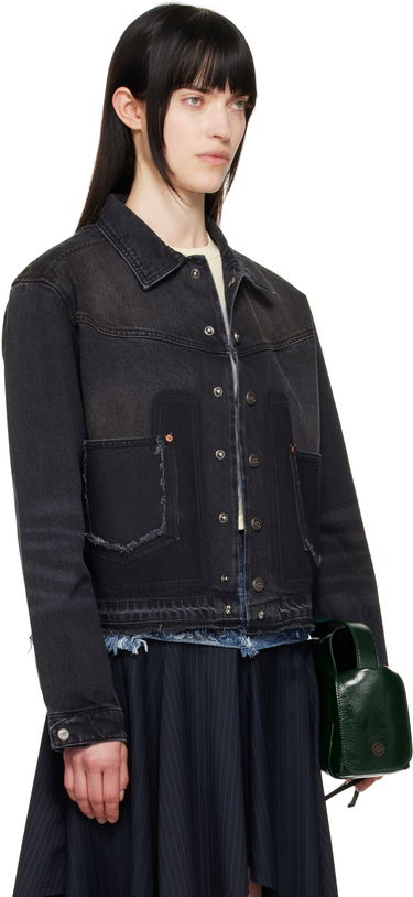 Bunda Andersson Bell Andersson Bell Rodeo Motorcycle Denim Jacket Čierna | awa675m, 1
