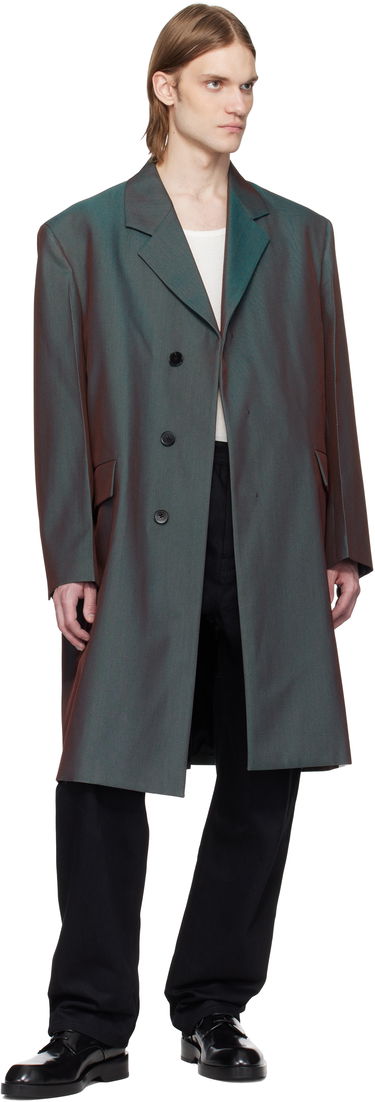 Kabáty Jil Sander Jil Sander Cavalry Twill Coat Zelené | J21AA0192_J40221, 3