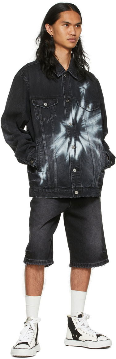 Bunda We11done We11done Graphic Print Denim Jacket Čierna | WD-DJ1-22-356-U-WB, 3