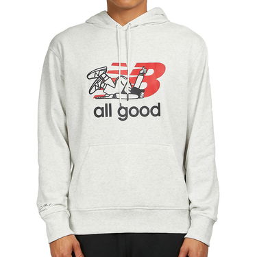 Mikina New Balance Athletics Seb Curi Hoodie Šedá | MT23552_SAH, 0