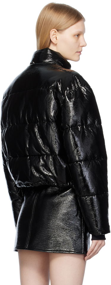 Prešívaná bunda Courrèges Courrèges Embroidered Puffer Jacket Čierna | 323CMA106VY0016, 2