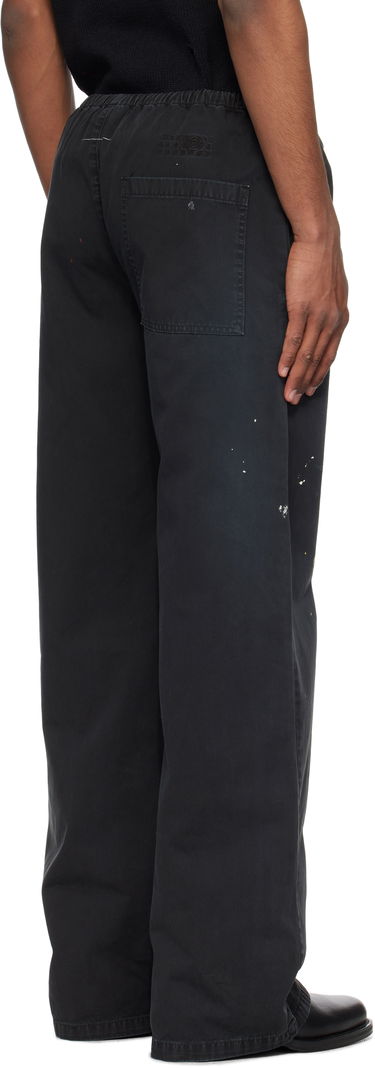 Tepláky Maison Margiela MM6 Maison Margiela Cotton Paint Splatter Trousers Čierna | SH2KA0030 M35435, 2