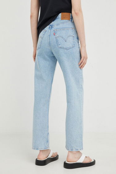Džínsy Levi's Ribcage High Rise Straight Leg Jean Middle Road Modrá | 72693-0055, 0