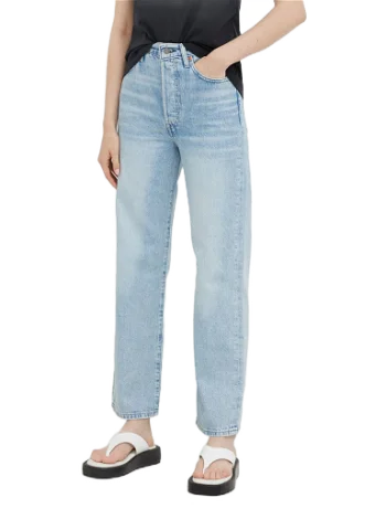 Levi's Ribcage High Rise Straight Leg Jean Middle Road 72693-0055