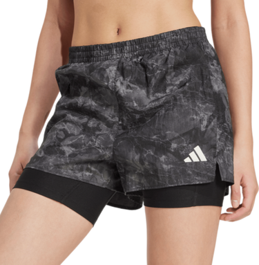 Šortky adidas Originals Own the Run Spray Dye 2-in-1 Shorts Čierna | jl8718, 0
