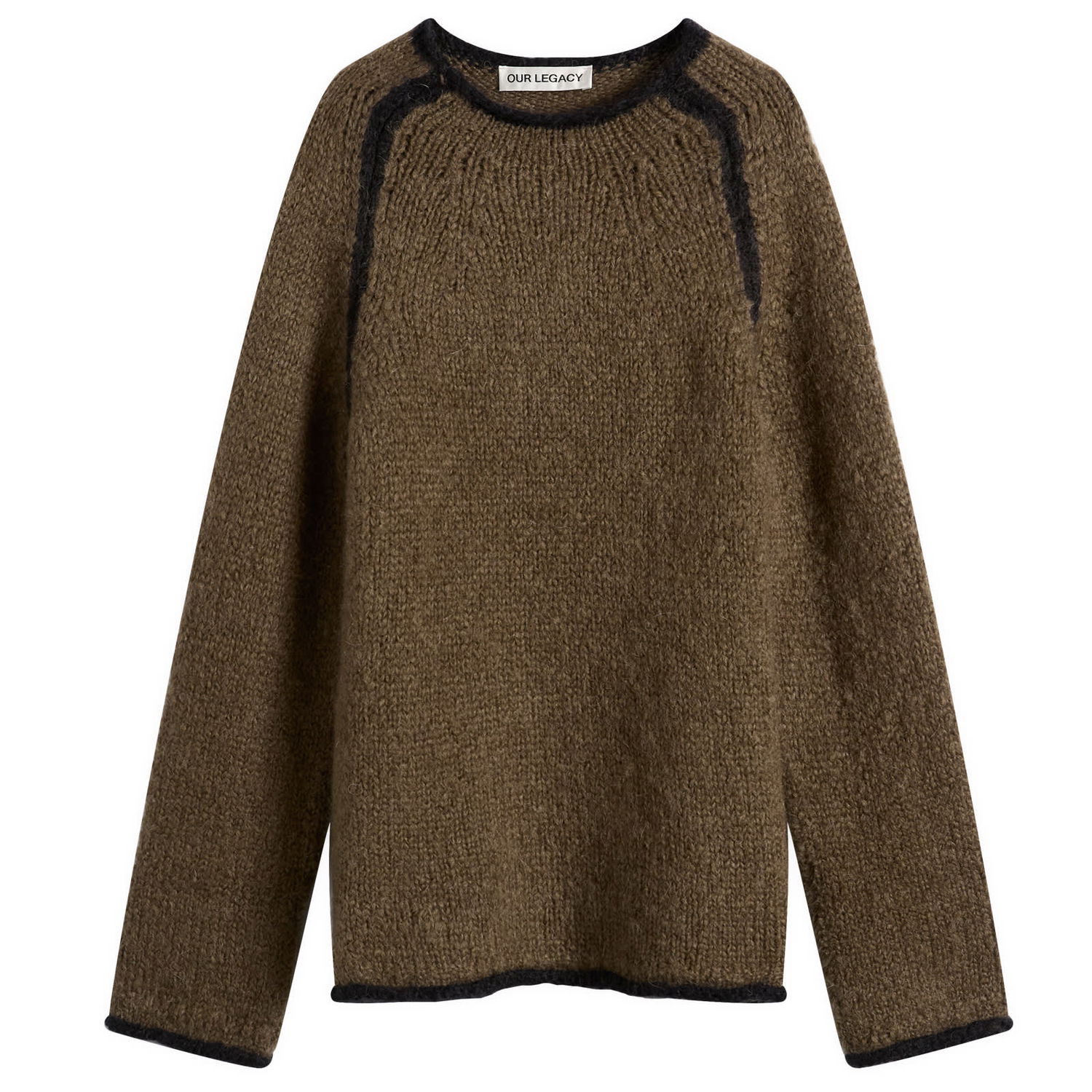 Sveter OUR LEGACY Rider Roundneck Jumper Hnedá | M4253RS, 1