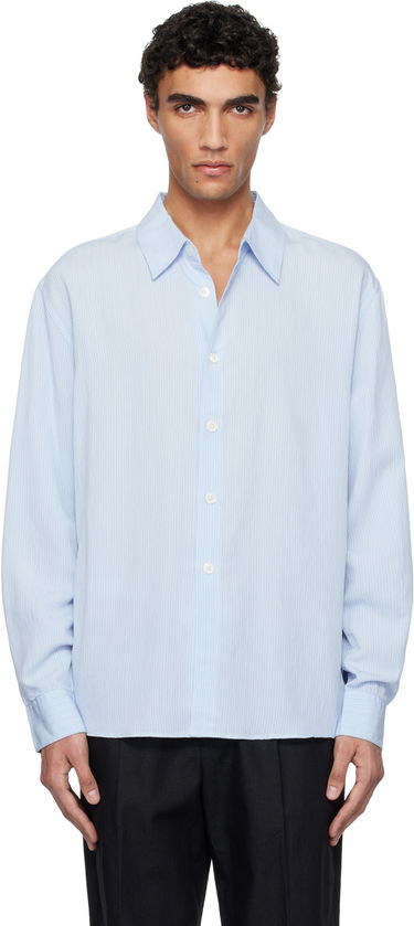 Košeľa OUR LEGACY OUR LEGACY Beyond Striped Relaxed-Fit Shirt Modrá | M2252BS, 0