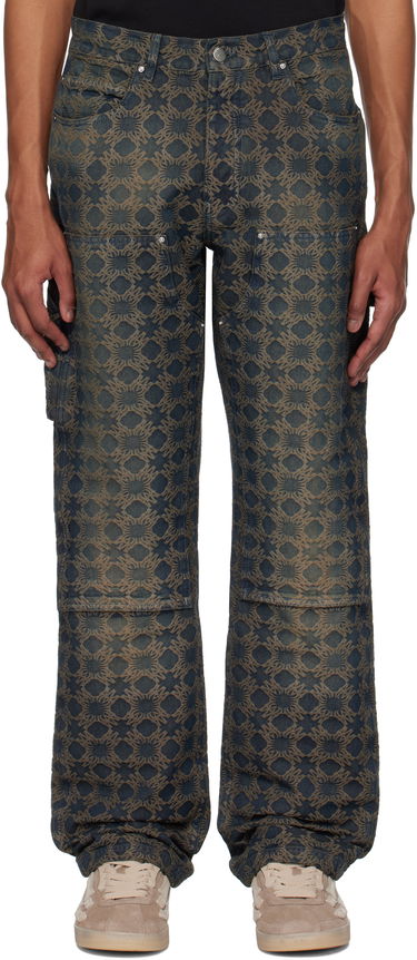 Cargo nohavice AMIRI Amiri MA Quad Jacquard Carpenter Jeans Modrá | AMDNGH1064, 0
