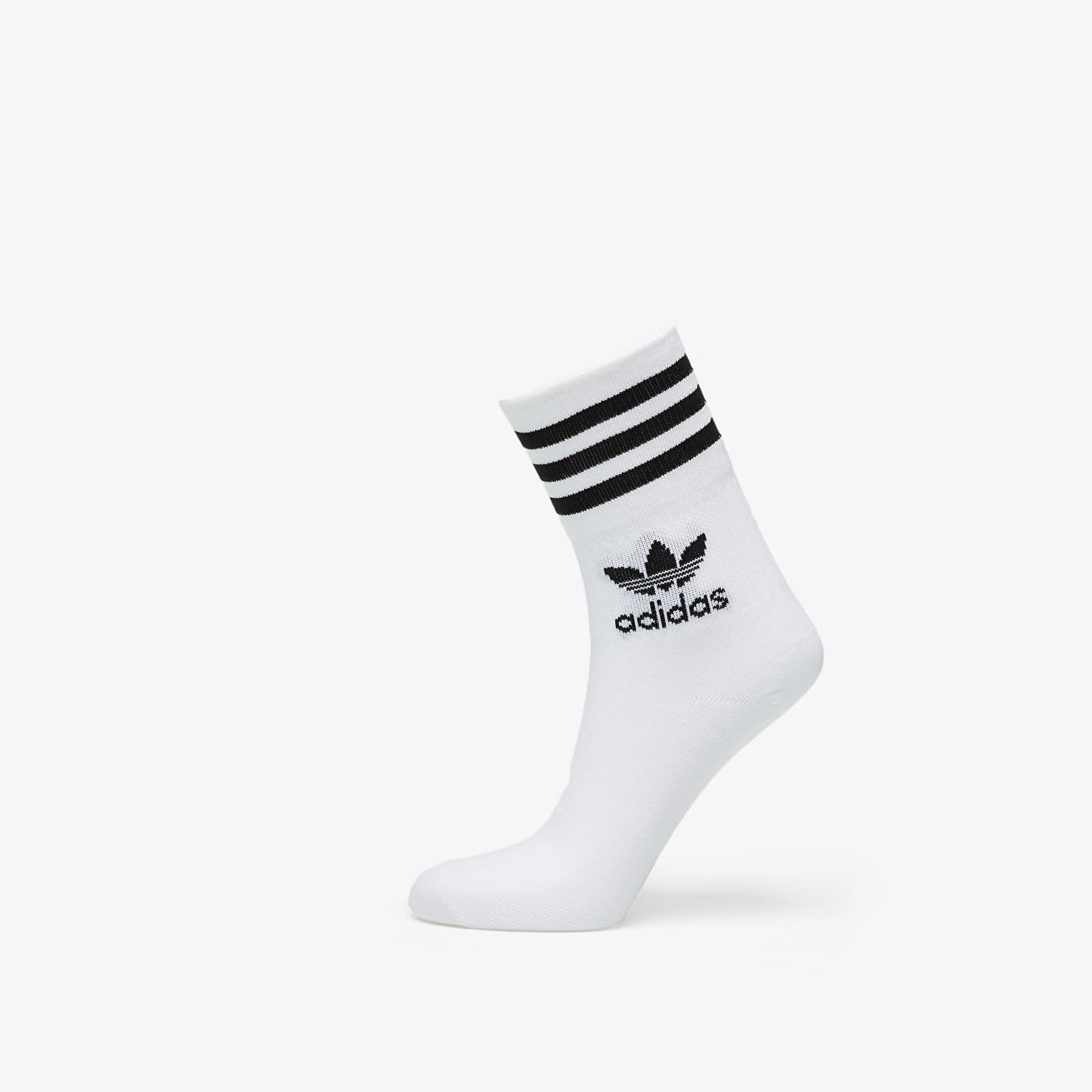 Ponožky adidas Originals Mid Cut Crew Socks 3-Pack Biela | GD3575, 0