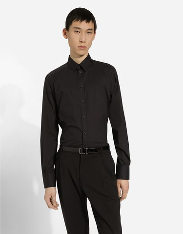 Košeľa Dolce & Gabbana Stretch Cotton Shirt Čierna | G5EJ0TFRRD7N0000, 3