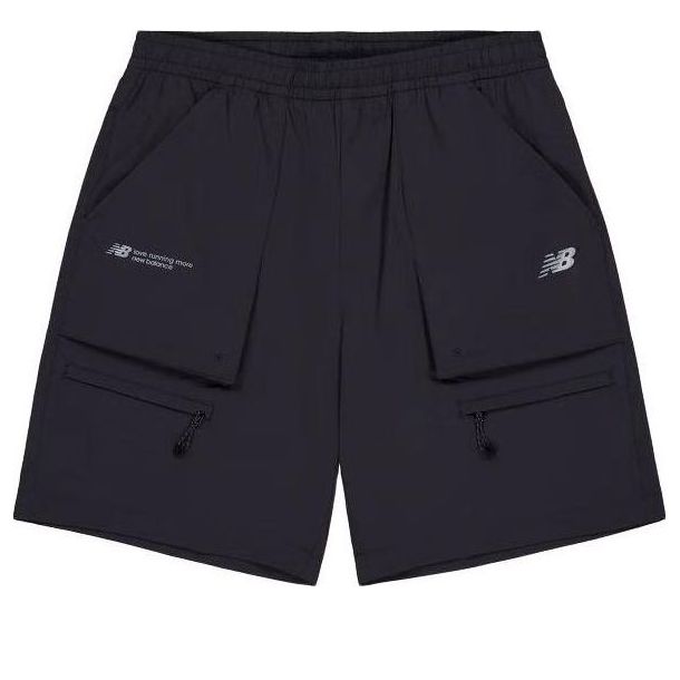 Šortky New Balance Woven Cargo Shorts Čierna | NVE24141-BK, 0