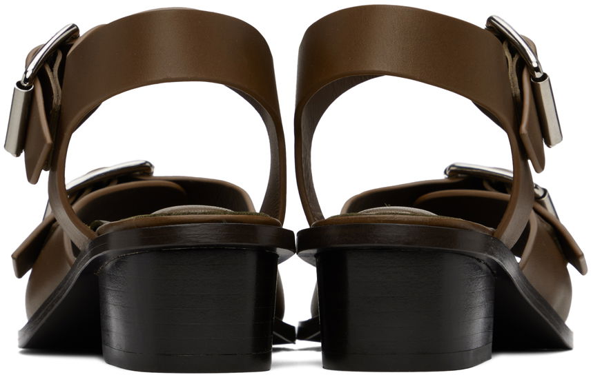Tenisky a topánky LEMAIRE Square Heeled Sandals Hnedá | FO0030 LL196, 1
