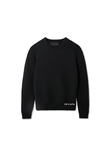 Sveter AXEL ARIGATO Block Knit Crew Neck Sweater Čierna | A3331003, 0