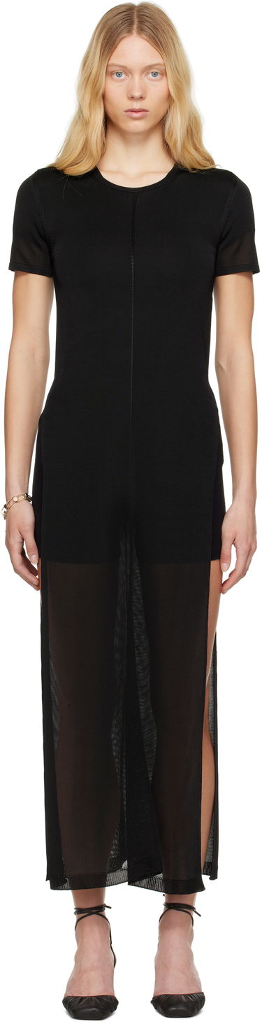 Šaty LEMAIRE Lemaire Column Slits Midi Dress Čierna | DR1104 LK1037, 0