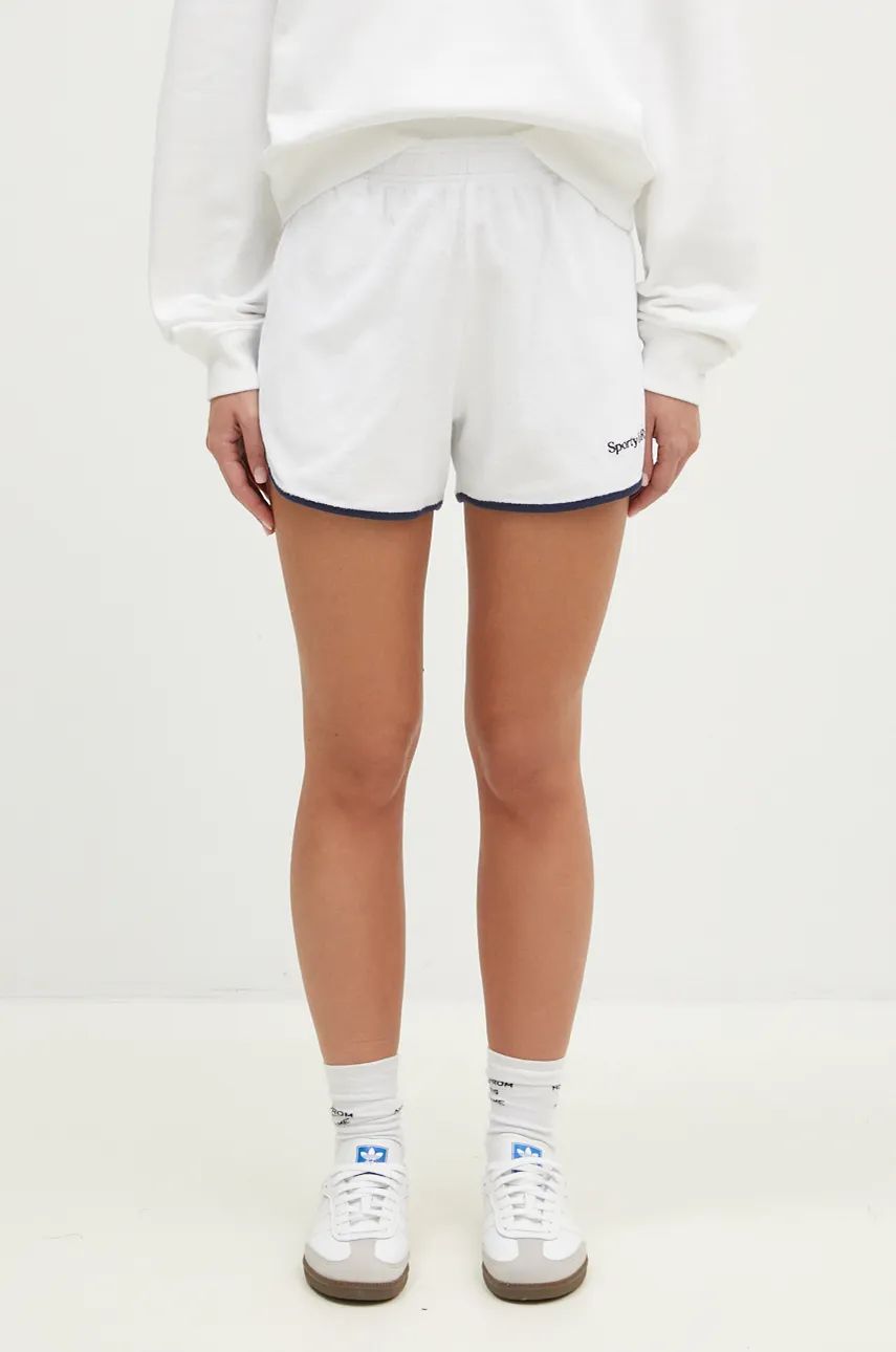 Šortky Sporty & Rich Serif Logo Shorts Biela | SH010S406SW, 0