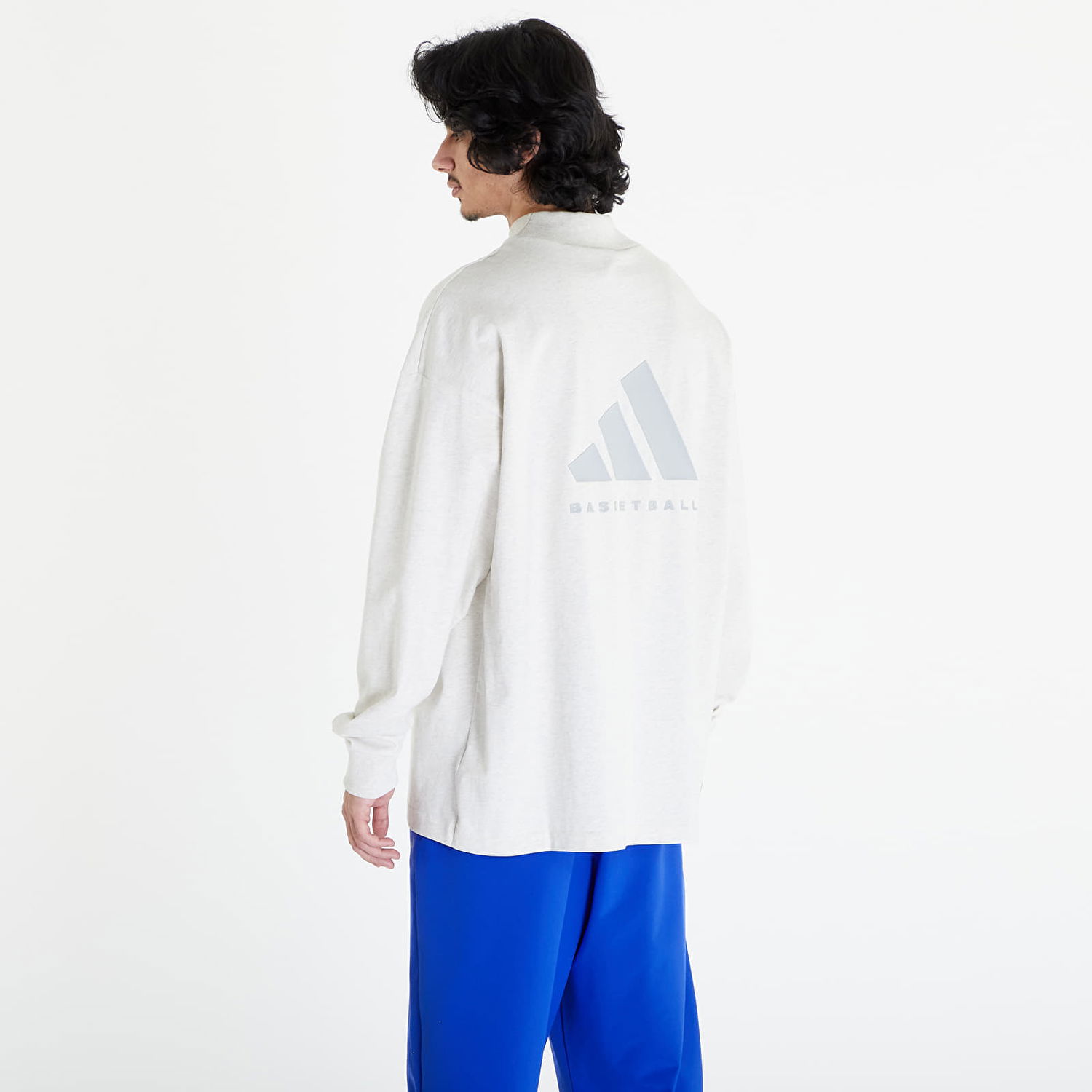 Tričko adidas Originals Basketball Long Sleeve Tee UNISEX Biela | IX1971, 1