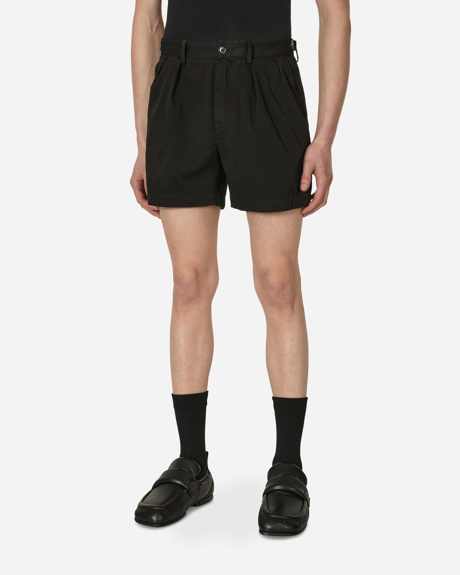 Šortky Dries Van Noten Pleated Cotton Shorts Čierna | 231-020913-6326 900, 0