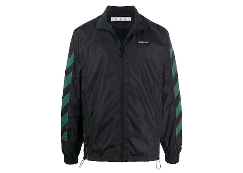 Bunda Off-White Diagonal Nylon Jacket Čierna | OMEA233E20FAB0021001