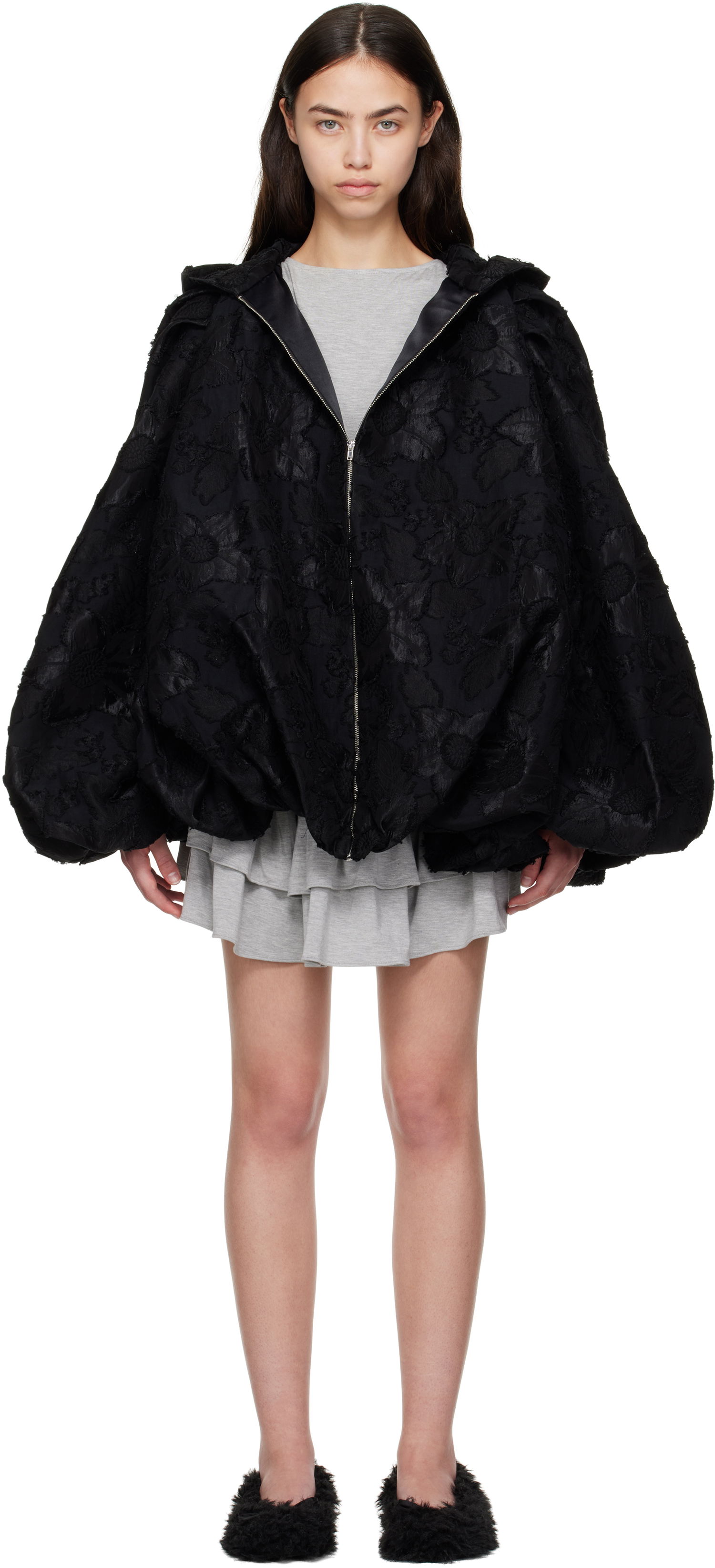 Bunda Collina Strada Collina Strada Pillow Hooded Jacket Čierna | XX5011, 0