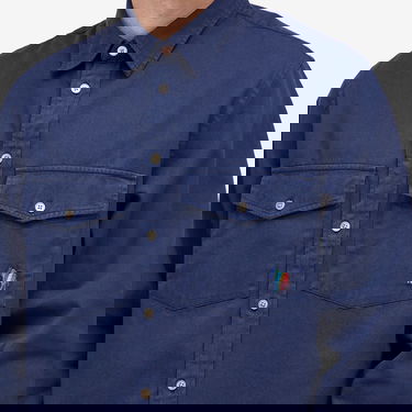Košeľa Paul Smith Paul Smith 2-Pocket Broadstripe Zebra Shirt, Size Large Navy | M2R-647X-P21452-49, 5