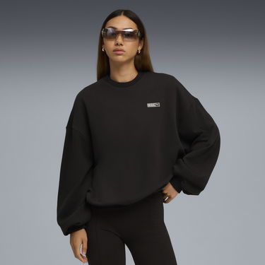 Mikina Puma PUMA x ROSÉ Oversized Sweatshirt Čierna | 633803_01, 0