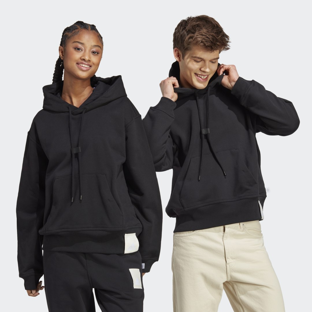 Mikina adidas Performance Lounge Heavy French Terry Hoodie Čierna | IC4084, 0