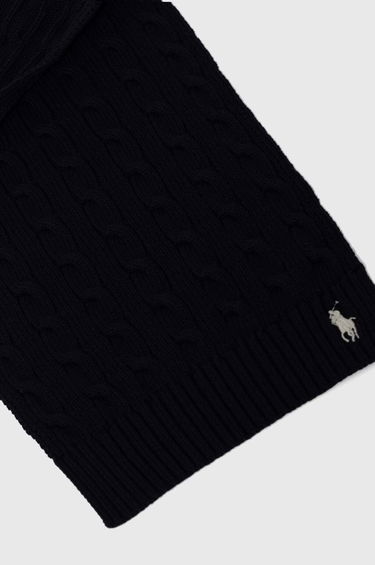 Šál Polo by Ralph Lauren Cable Knit Scarf Čierna | 455954638, 1