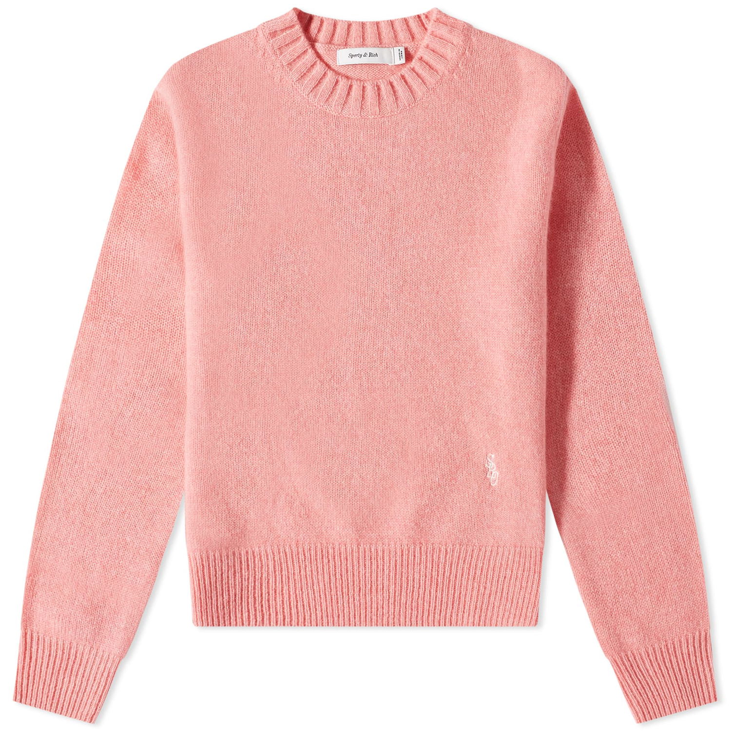 Sveter Sporty & Rich Itzel Cashmere Crew Knit Ružová | CR731PK, 0