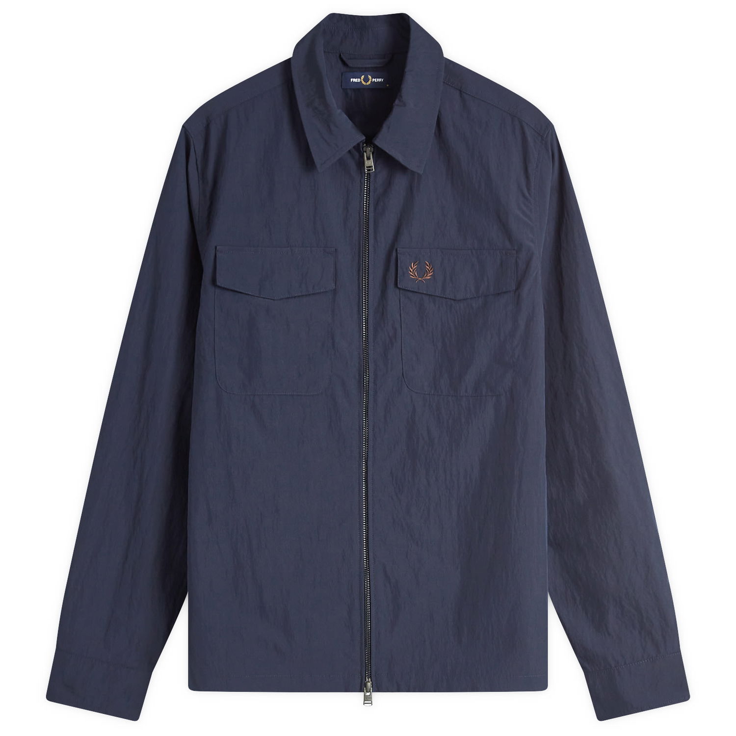 Košeľa Fred Perry Zip Overshirt Navy | M5684-311, 0