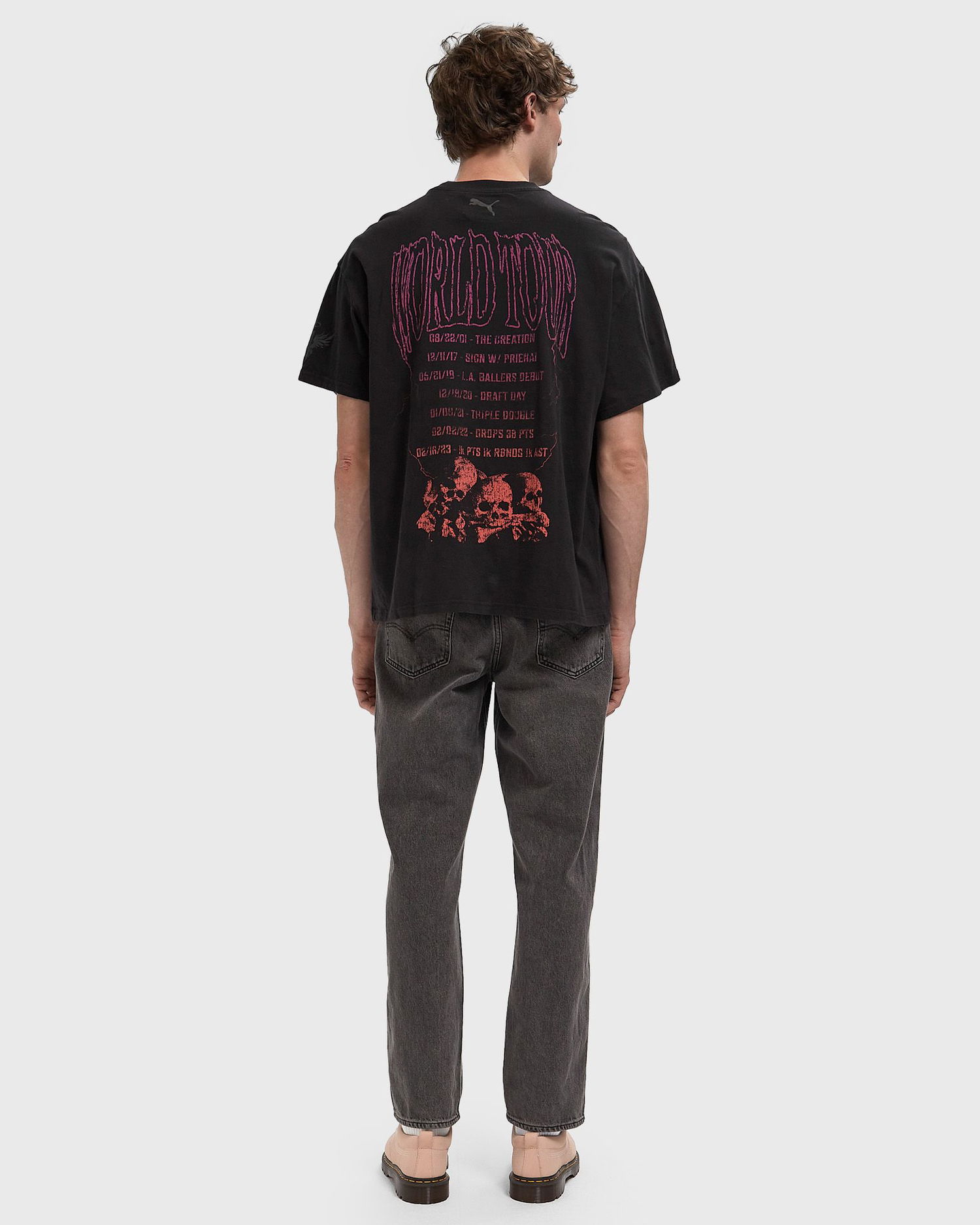 Tričko Puma LaMelo World Tour-nament Graphic T-Shirt Čierna | 632372-02, 1